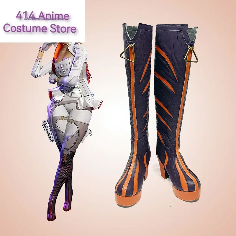 Game Apex Loba Cosplay Boots Shoes Prop High Heel Halloween Aksesori Dibuat Sesuai Pesanan