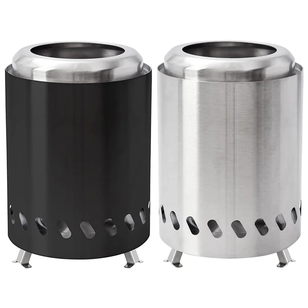 دخاني منضدية حفرة معدنية للحريق داخلي في الهواء الطلق سطح الطاولة Firepit المحمولة موقد صغير حرق الخشب أو بيليه الوقود المحمولة النار