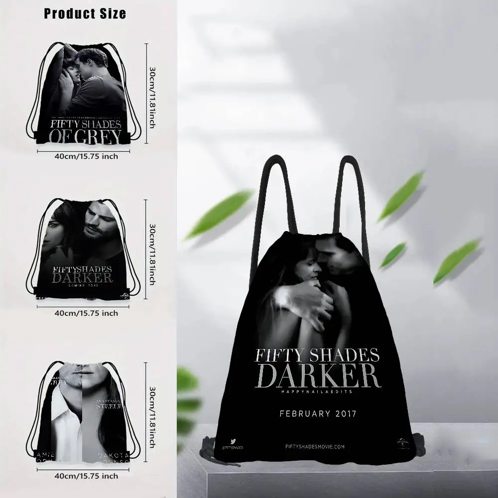 الفيلم الرومانسي الكلاسيكي F-Fifty S-Shades O-Of G-Gray المرأة على ظهره الرياضة باقة جيب الرباط للطي التسوق المحمولة