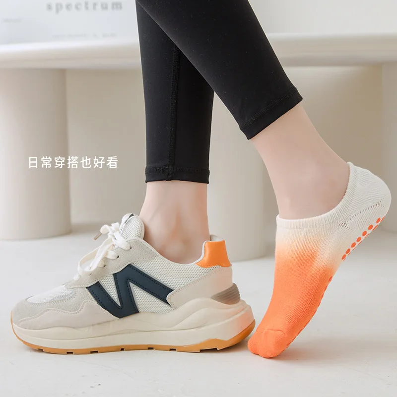 

Yoga Socks Women Cotton Color Silicone Non-slip Pilates Grip Towel Low-ankle Sock Barre Fitness Sports Training Socks