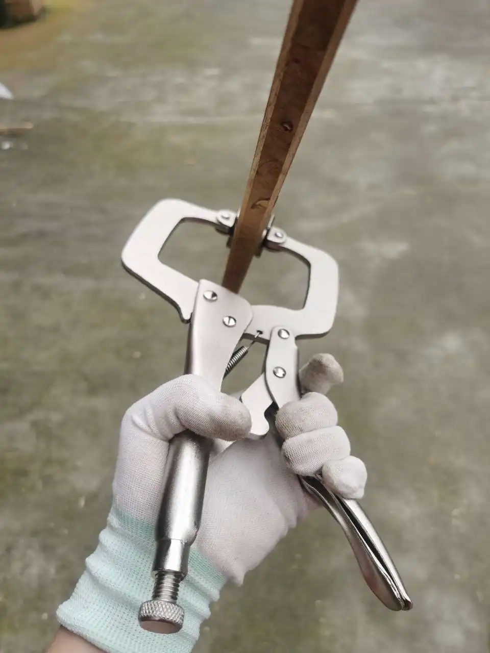 11 Zoll C-Camp-Gripzange, Hochleistungs-Gripzange mit Drehgelenken, Schweiß-Gripzange für Holzarbeiten – Detail 6