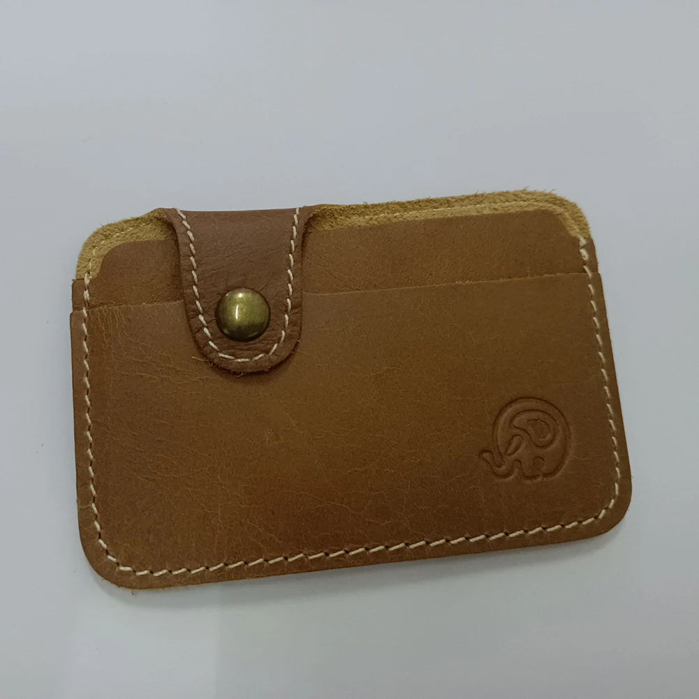 Nieuwe Collectie Dunne Vintage Heren Echt Lederen Kleine Portemonnee Slanke Creditcard Houder Geld Tas Id Card Case Mini Portemonnee Voor Mannen