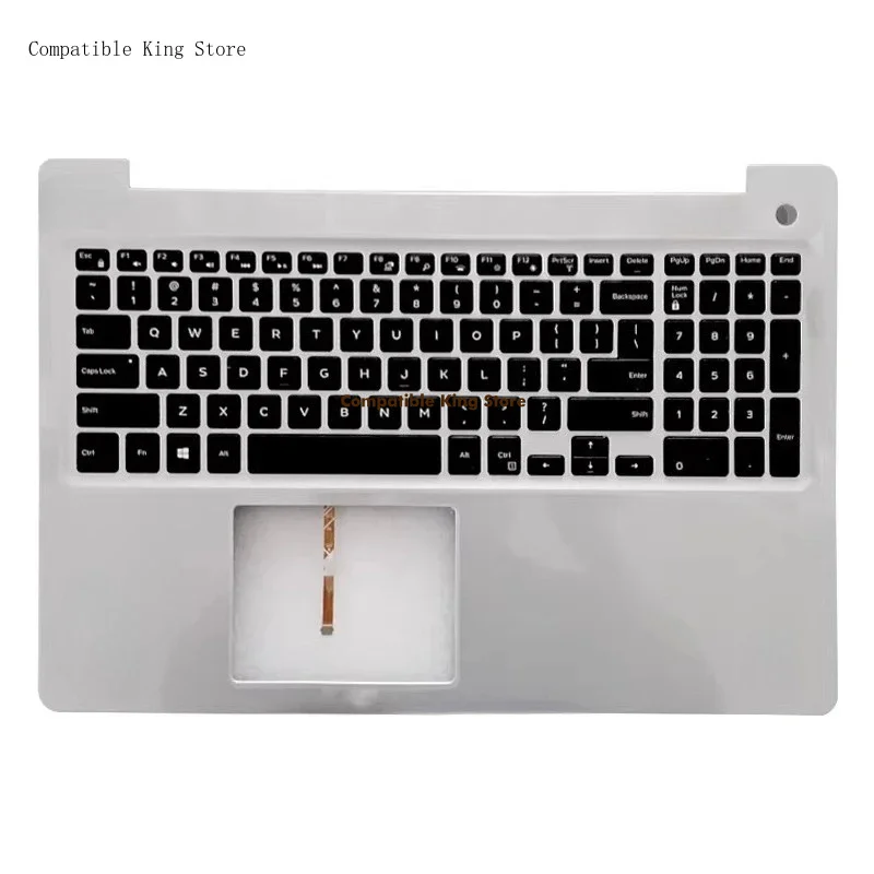 L New Replacement Shells for Dell Inspiron 5570 5575 Laptops Keyboard Palmrest Top Case Upper Housing Repair Spare Parts Silver