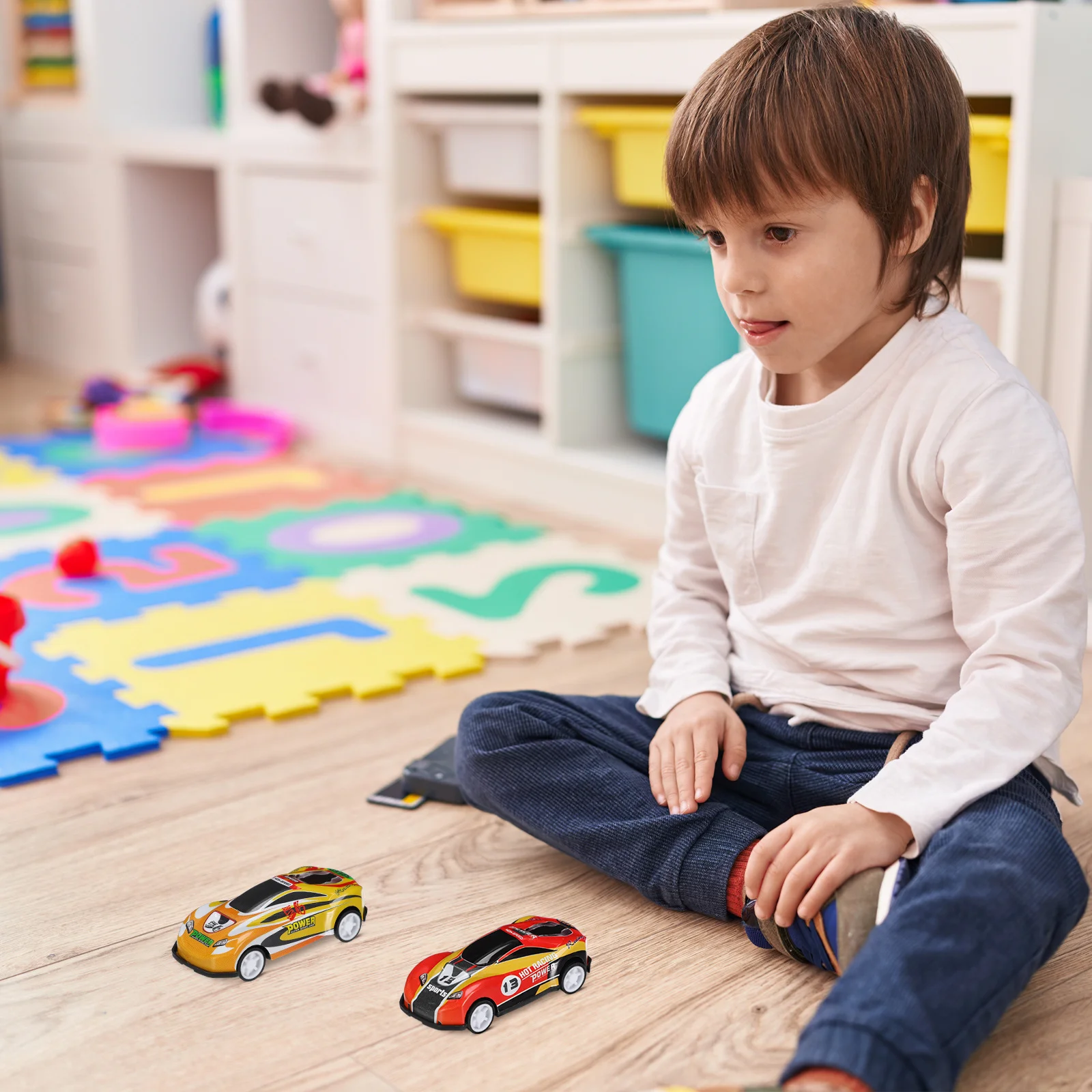 25 個ミニプルバックカー漫画スタイル耐久性のある合金子供車のおもちゃ楽しい教育ギフト幼児子供のため