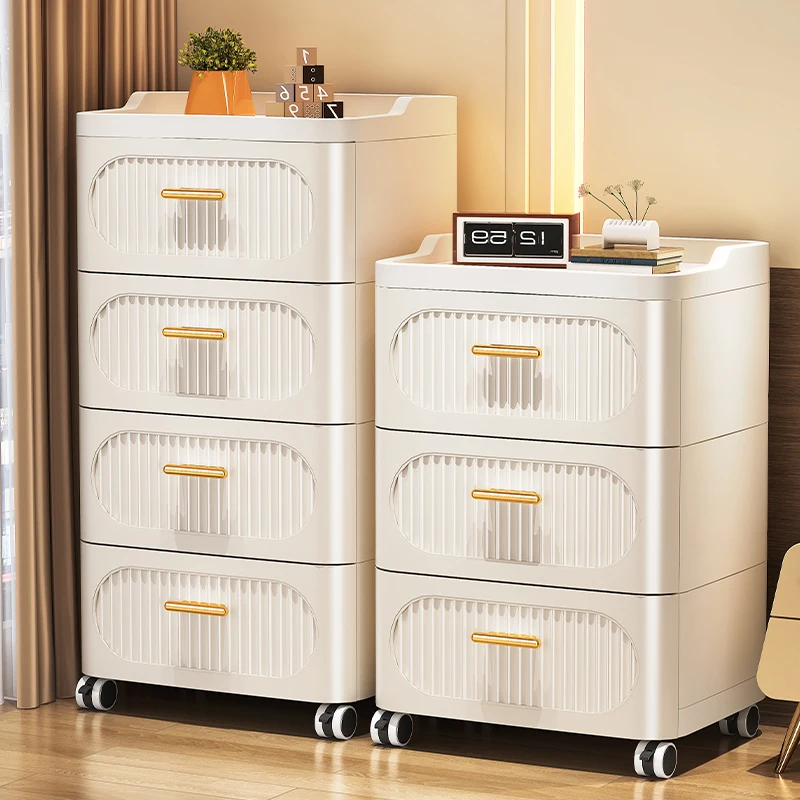 

Thickened drawer storage cabinet Home living room chest of drawers Bedroom crevice locker Multi-layer bedside storage cabinet