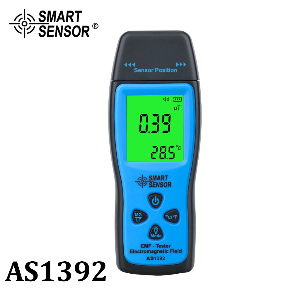 Medidor Digital EMF, Mini probador de radiación con pantalla LCD retroiluminada, detector de radiación de campo electromagnético, dosímetro