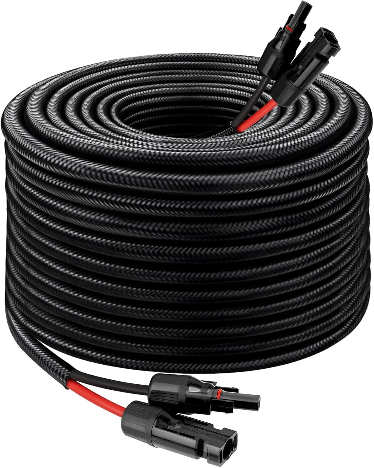 

Кабель-удлинитель для солнечных панелей 10AWG, 50 футов, с водонепроницаемыми разъемами для автодомов, домов, лодок, автомобилей - огнестойкий