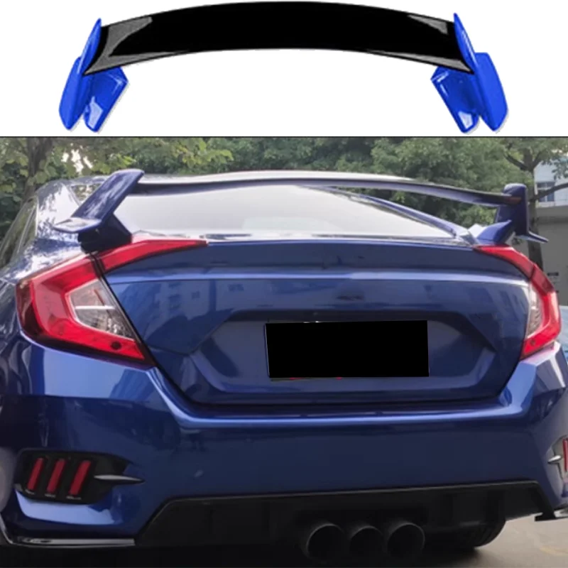 For Honda Civic 2016 2017 2018 2019 2020 10th generation Fk7 hatchback spoiler Type-R style sedan roof wing luggage lip decorati