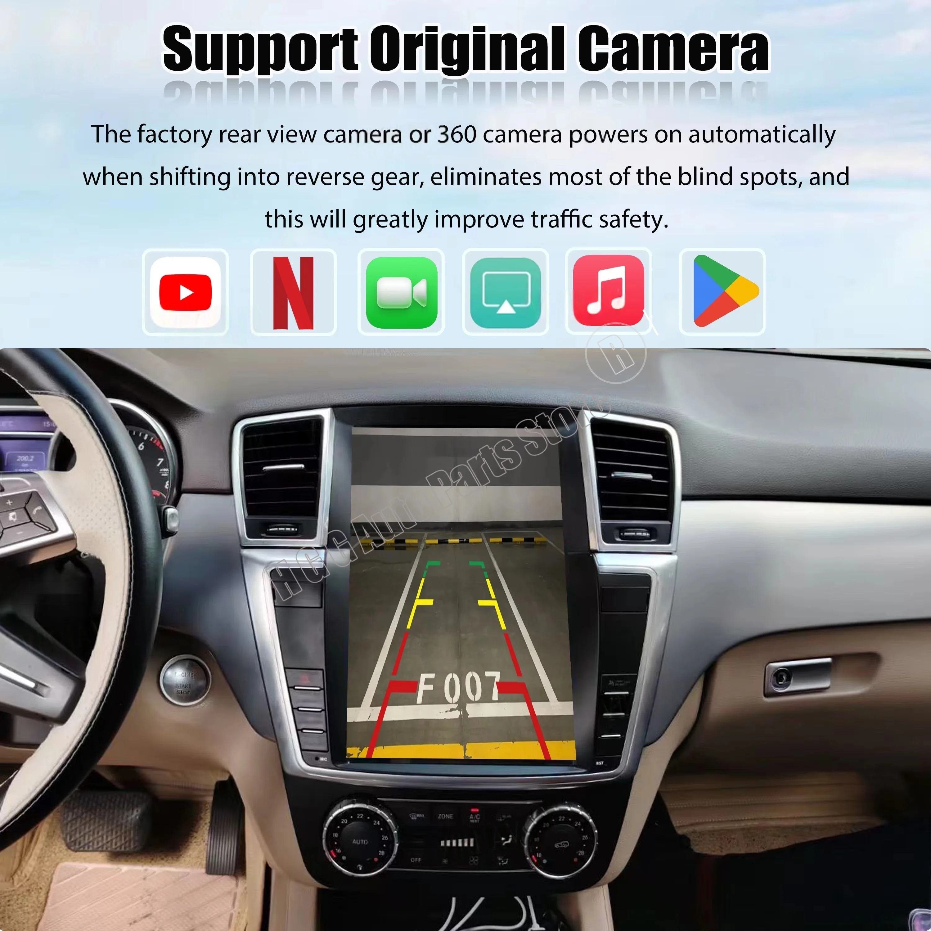 Vertical screen Android  Radio Multimedia Player For Mercedes Benz ML W166 GL X166 ML300 ML350 ML400 ML550 GL350 GL400 2012-2015