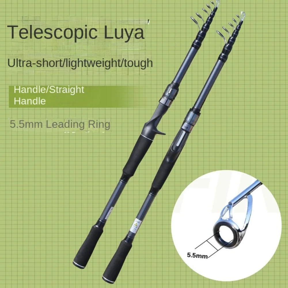 

1.8m-3.6m Length Telescopic Fishing Rods Carbon Material Ultralight Weight Spinning Fishing Rods Telescopic Design Spinning Type