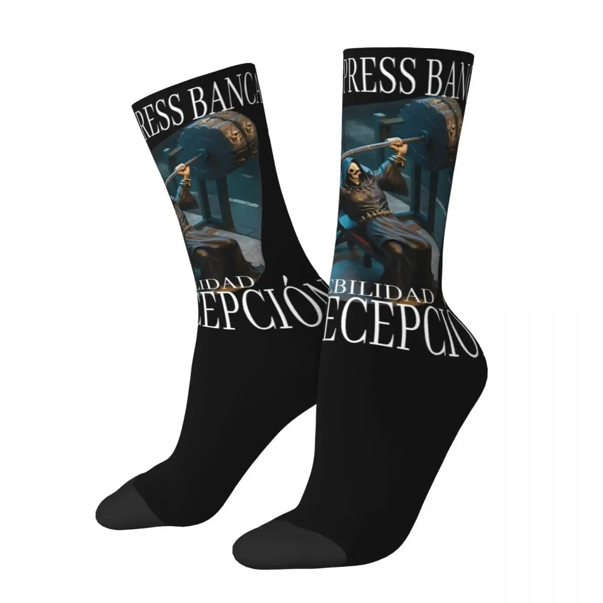 Mi Pasion Press Banca Mi Debilidad La De Recepcion Theme Design Socks Accessories for Men Sweat Absorbing Dress Socks