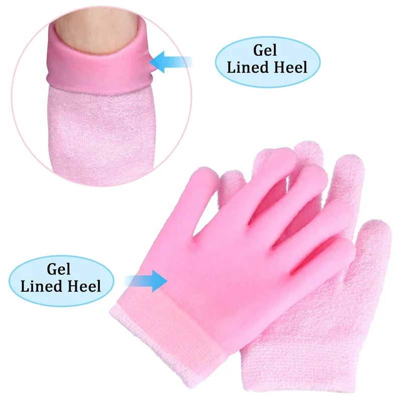 A94E-3X ترطيب هلام الجوارب قفازات مجموعة الأيدي قدم العناية بالبشرة سبا العلاج ترطيب كول لينة القطن كعب الجوارب