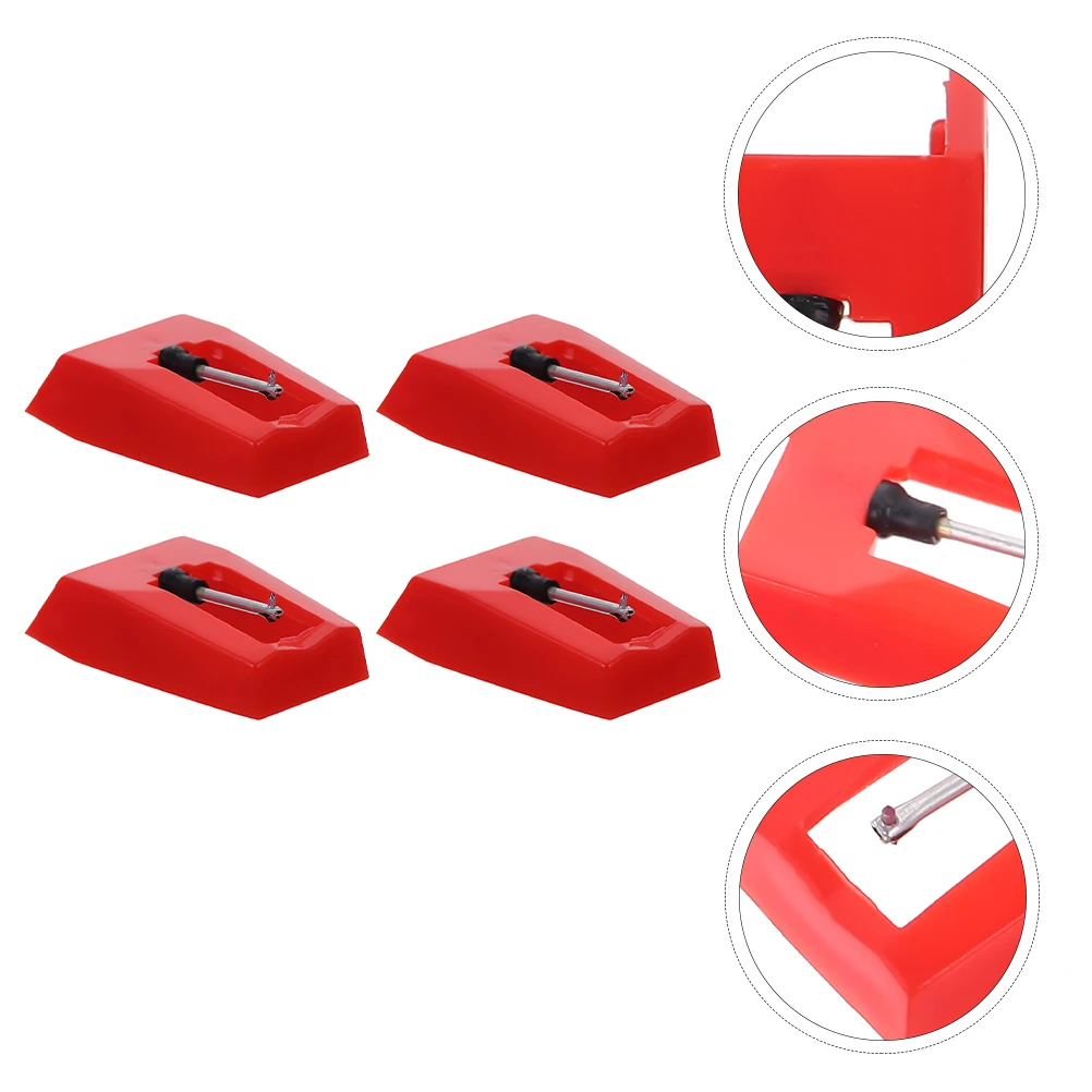 

4pcs Replacement Stylus Record Player Needles High Quality Gramophone Turntable DJ Equipment Accessories Plastic Needle