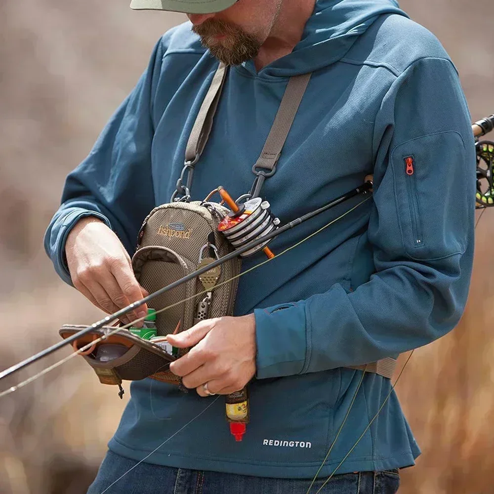 Hüfttasche Fliegenfischer-Brusttasche Wader-Gürtel Wading Summit Sling – Detail 7