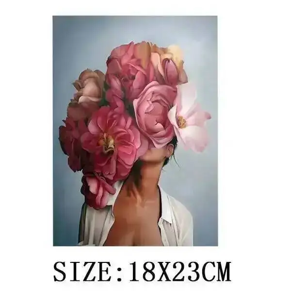 New Aesthetic Girl Patches Fashion Girl Iron On Patches For Clothing DIY Washable Print-On Shirt Thermal Heat Transfer Sticker