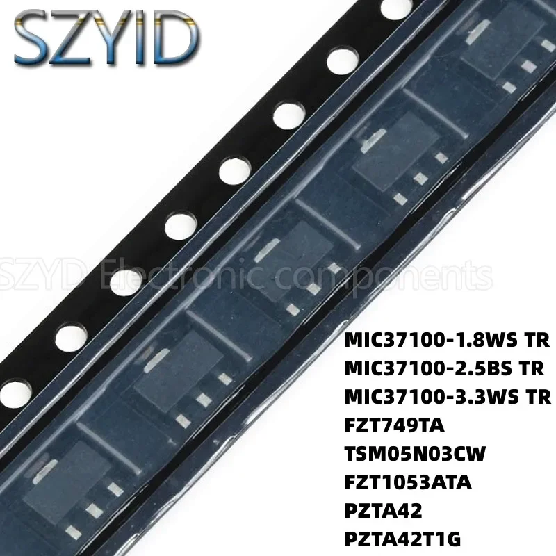 100PCS SOT223 MIC37100-1.8WS TR MIC37100-2.5BS TR MIC37100-3.3WS TR FZT749TA TSM05N03CW FZT1053ATA PZTA42 PZTA42T1G