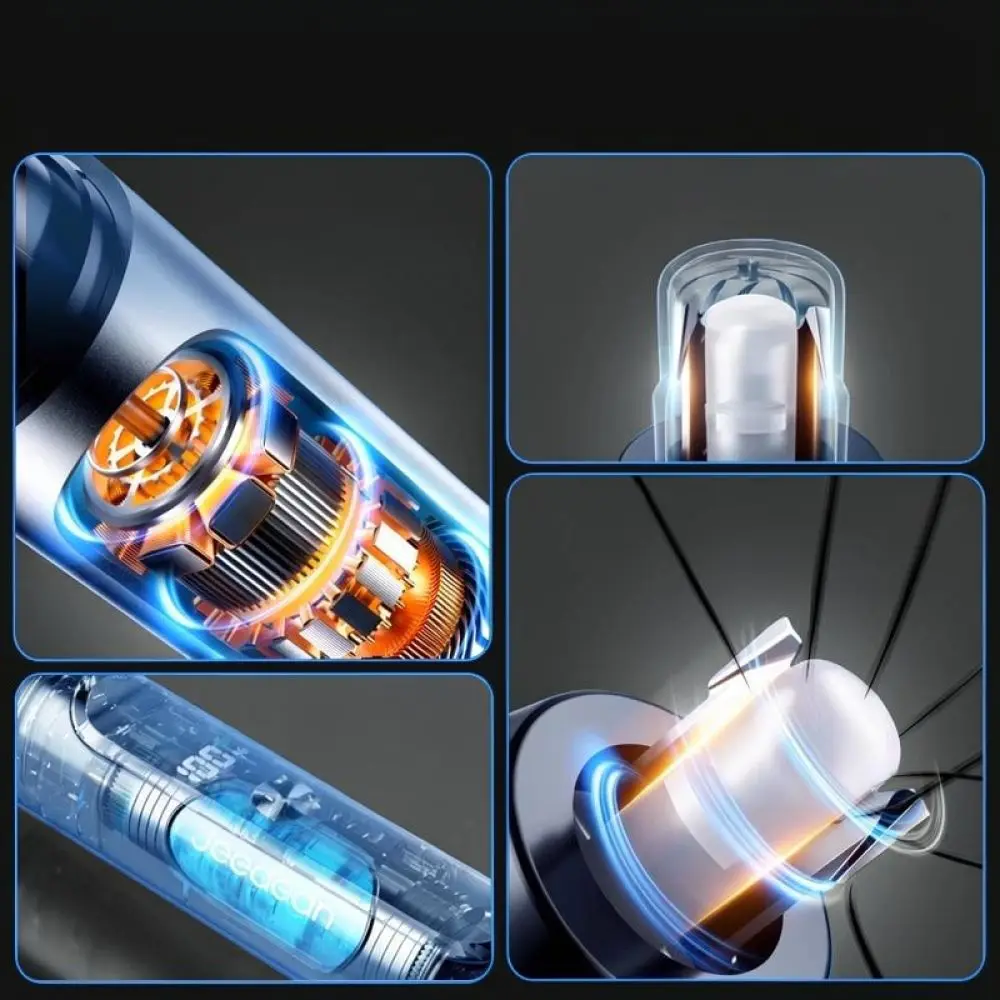Rechargeable Electric Nose Ear Hair Trimmer Portable Facial Grooming Shaver Detachable Cutter Head Long Battery Life