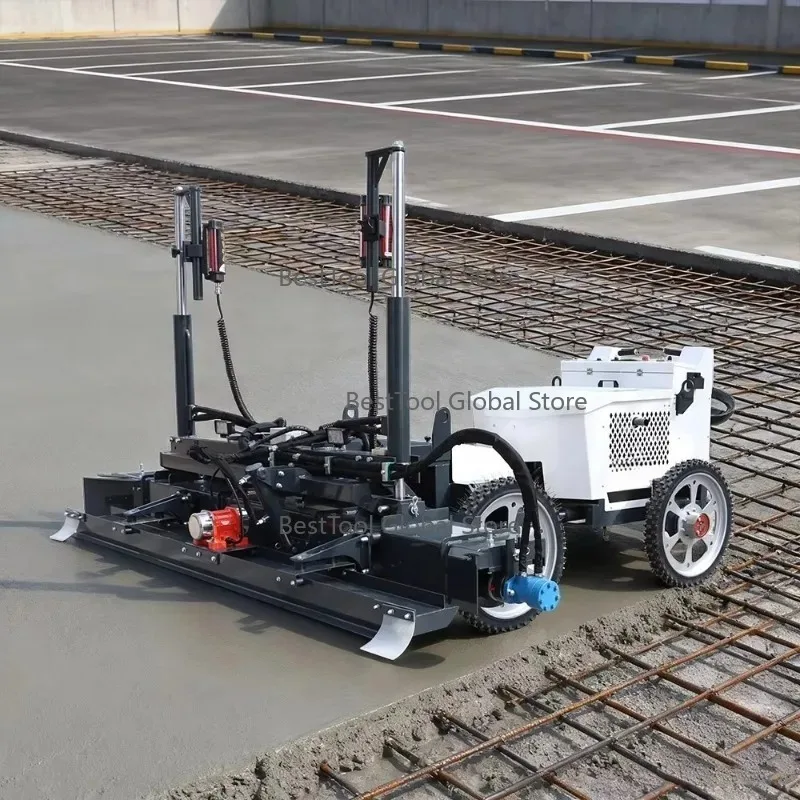 Au-tomatic 4 Whe-els Laser Con-crete Leveling Machine I-SO Certified Concrete La-ser Leveling Machine