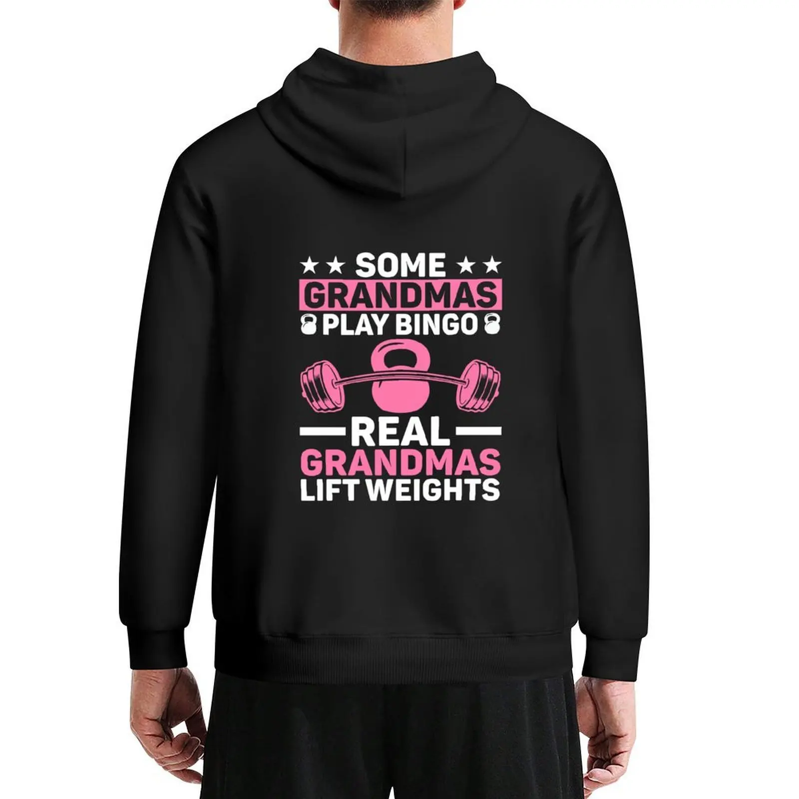 

Some Grandmas Play Bingo Real Grandmas Lift Weights Hoodie anime clothes men's clothing hooded shirt men wear graphic hoodies