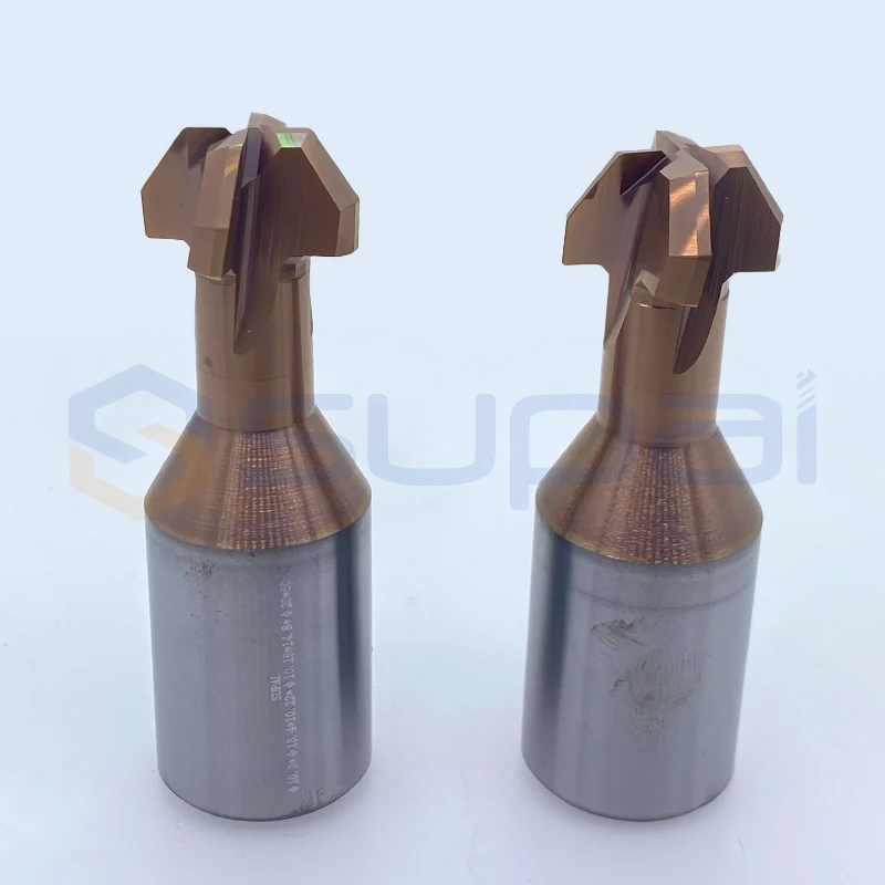 SUPAL غير قياسي كربيد الصلبة عالية الدقة التوربينات شفرة الجذر شجرة عيد الميلاد التشطيب قاطعة المطحنة