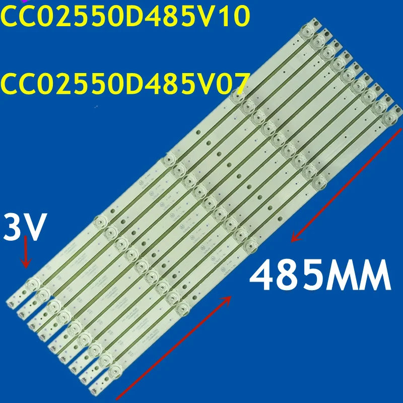 

10kit LED Strip CC02550D485V10 55E20 5X9 5S1P For BAIRD T550HVN05.1 QT55I90IDLEDNC TI5511DLEDDS LED55UA8100 LED55K1100AU55W K55S