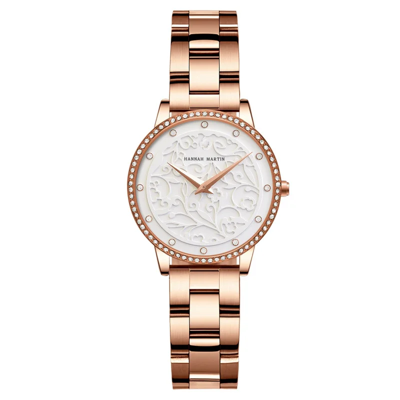 Top-grain Leather Watch Waterproof Three-dimensional Retro Women's Niche Quartz Watch Retro Trend