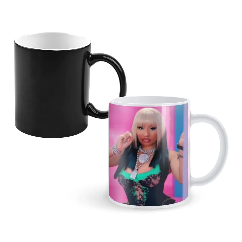 Nicki Minaj Rapper Free shipping Mug Changing Color Ceramic Coffee Mugs Magic Tea Cup Best Gift