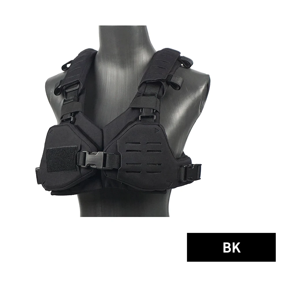DMGear Chaleco táctico mujer con placas MOLLE ligero para exteriores - imagen 2