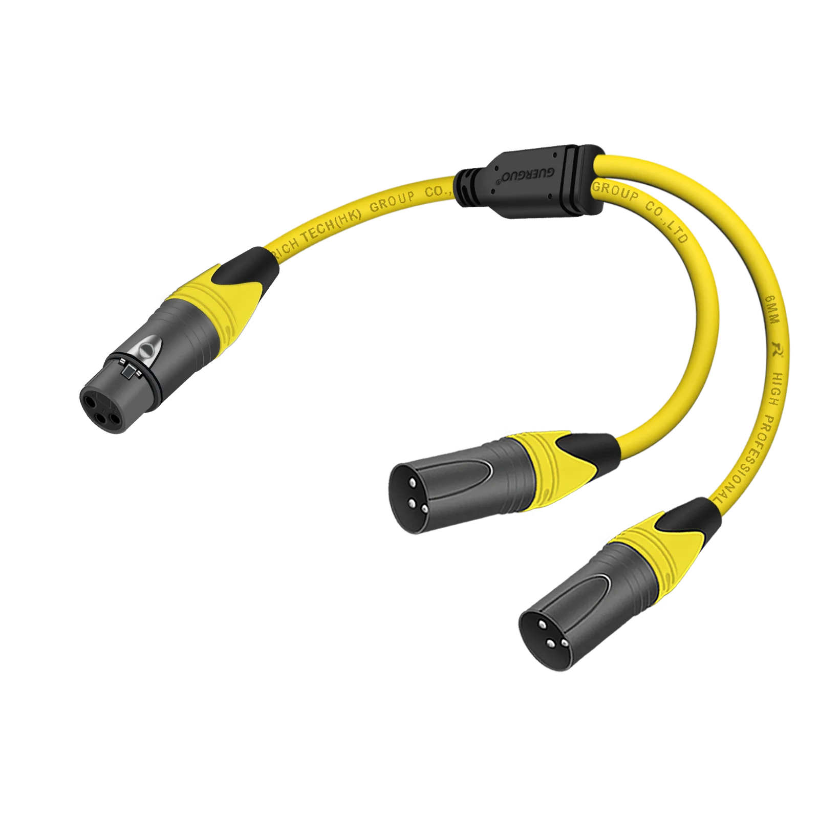 3-Pin XLR-Buchse auf Dual-2-Stecker Y-Splitter Audio-Adapterkabel für Verstärker, Lautsprecher, Kopfhörer, Mixer – Detail 6