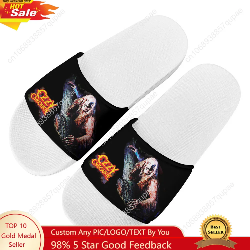 

Ozzy Osbourne Slippers Home Water Shoes English Singer Men Women Teenagers Beach Fashion Pool Sandals Custom Made Summer Slipper