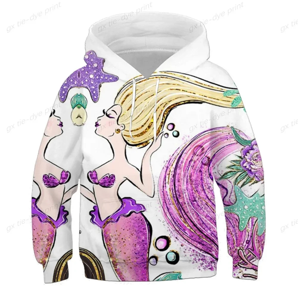 المجمدة 2 هوديس إلسا الأميرة ربيع الخريف الفتيات طويلة الأكمام بلوزات الملابس الكرتون الرياضة غير رسمية مقنعين القمم 1-14 سنة