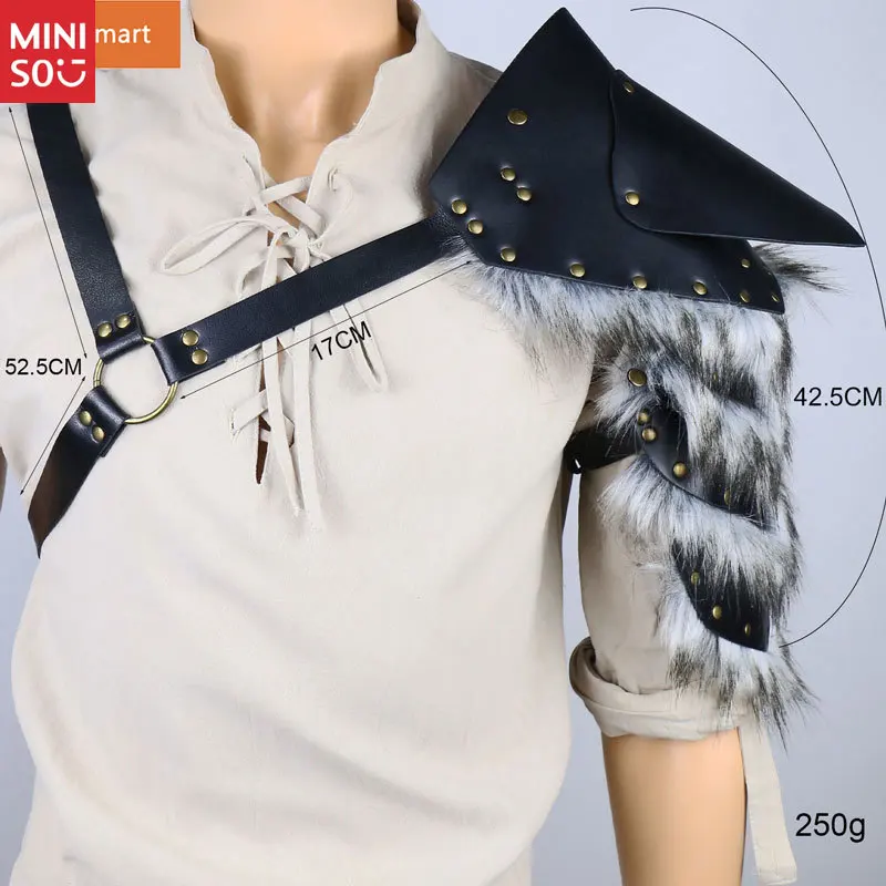 

Средневековый викинг, мужской перо, доспехи на плечо, ремень для шлема, реквизит для косплея на Хэллоуин