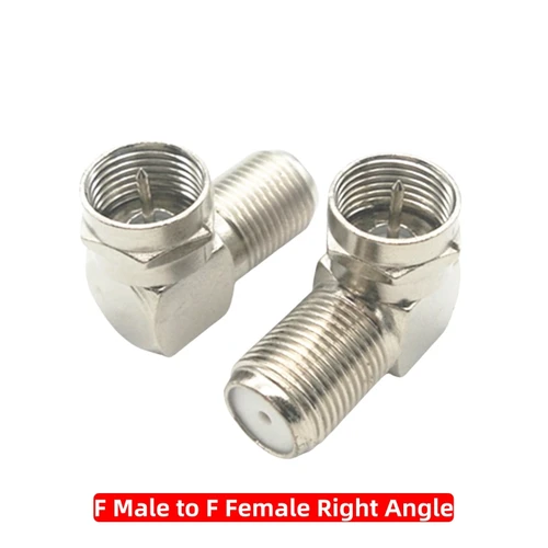 Imagen 2 del producto Kit de adaptador de conversión TV Pal macho hembra tipo F a TV conector Coaxial RF divisor de 3 vías ángulo recto para TV Cable Coaxial FM