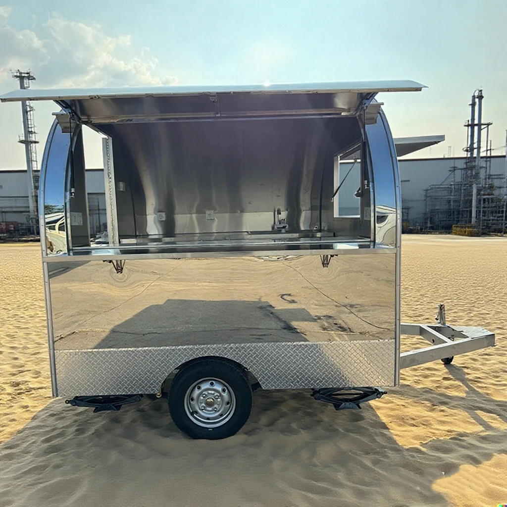 

Mobile Food Truck Concession Trailers Fully Equipped Pizza Truck Bbq Hot Dog Fast Food Trailer With Kitchen Equipment