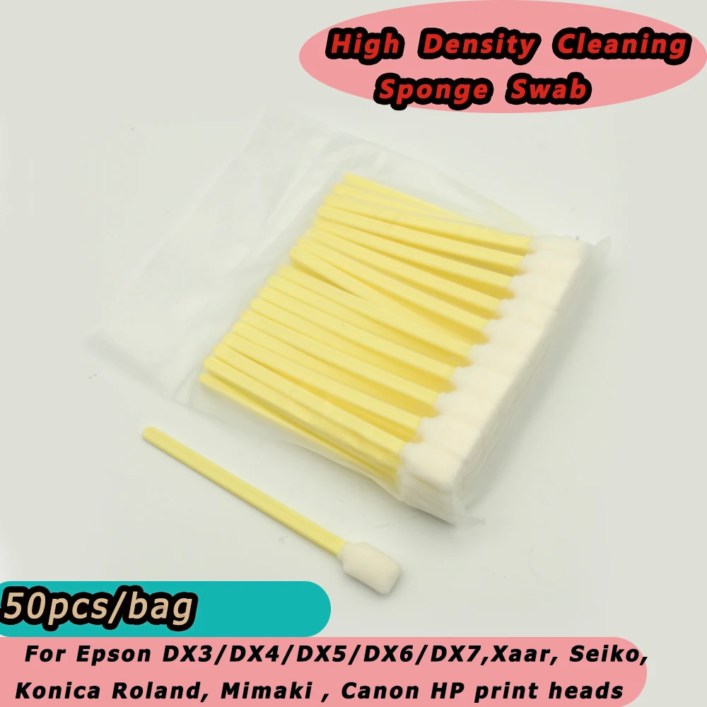 Printhead Cleaning Foam Swab Stick For Epson Roland Mimaki Mutoh HP Canon Printhead Cleaning Sponge Dust Free Stick DTF UV Ink