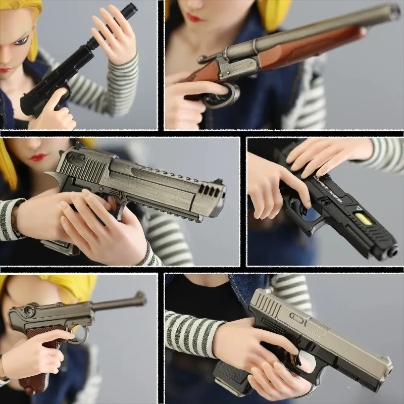 1/6 Scale Toys Alloy Gun Model Beretta Shotgun Desert Eagle Lolok Multiple Gun Modelsfor 12'' Action Figures Body Decor