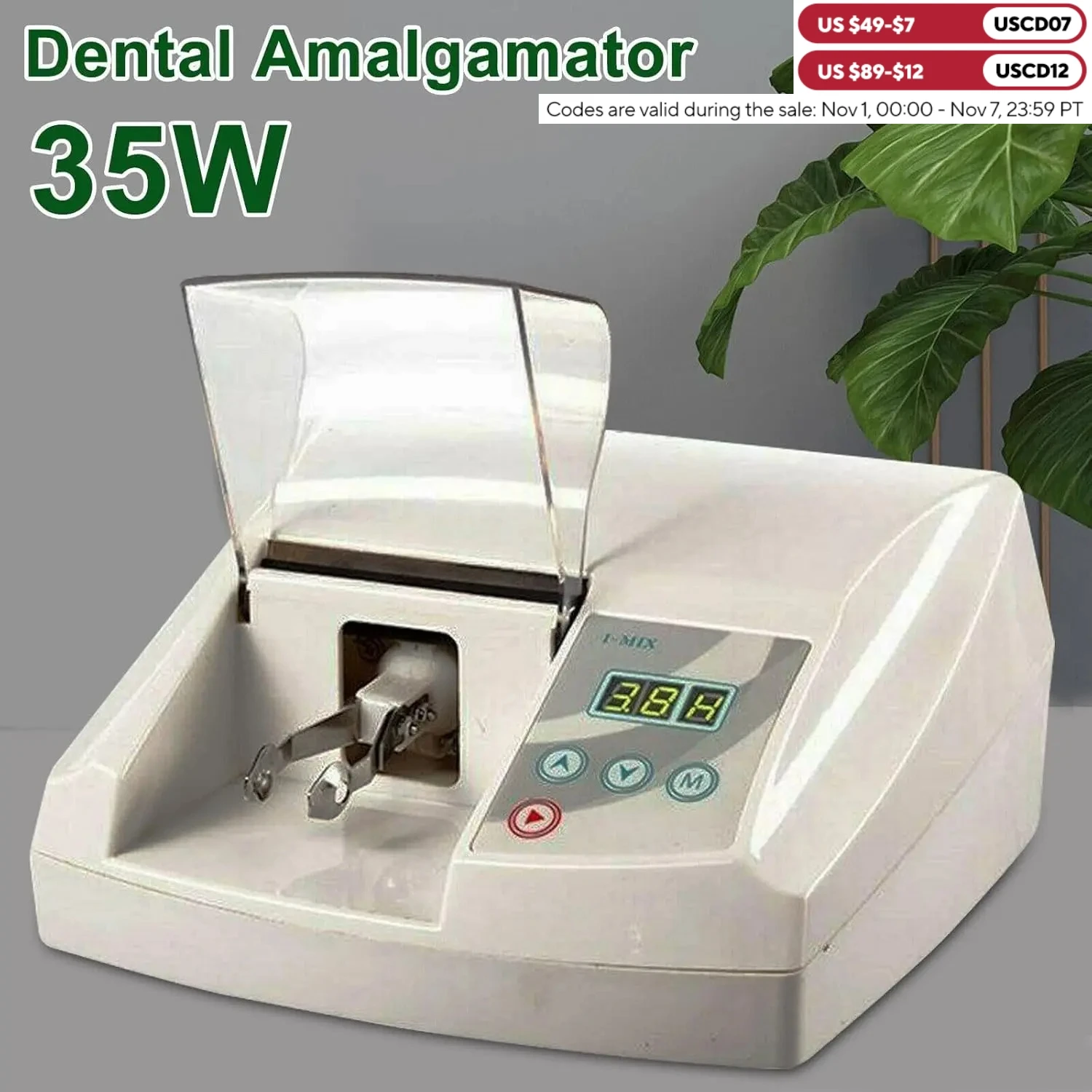 High Speed Dental Digital Amalgamator, Dental Digital Amalgamator Dentist for Mixed,Amalgam Capsules Blender Mixer 35W 110V