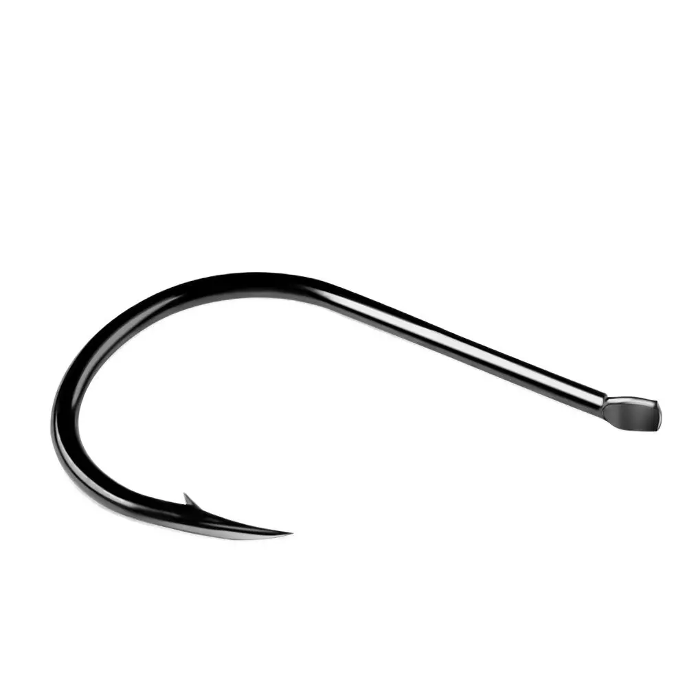 

Carbon Steel Barbed Fishhook 3#-15# Flat Carp Fish Hook Single Jigging Hooks Accessories Tackle 100pcs Soft Lure Assistant Hook