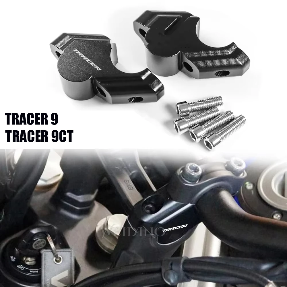 

Motorcycle Handlebar Riser Drag For Yamaha TRACER9 TRACER 9 GT 2021 2022 2023- Handle Bar Clamp Extend Adapter TRACER9