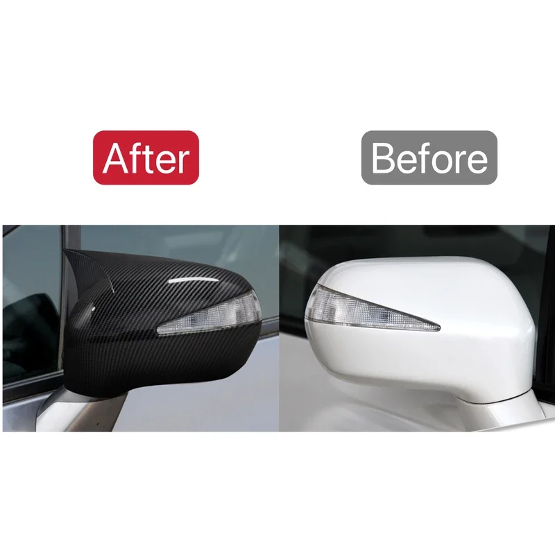 Car Rearview Mirror Cover  For Honda Civic 8th 2005 2006 2007 2008 2009 2010 2011Carbon Fiber Side Door Shell Decoration Trim