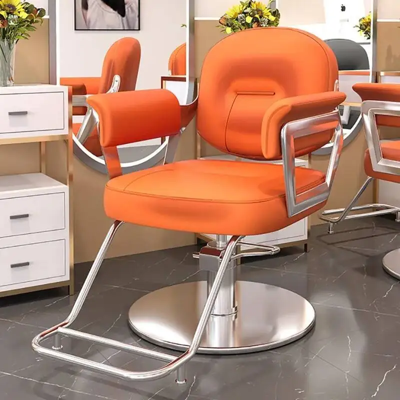 صالون حلاقة فاخر كرسي حلاق تجميل شخصي أثاث صالون فاخر Sillas De Barberia صالون فاخر احترافي