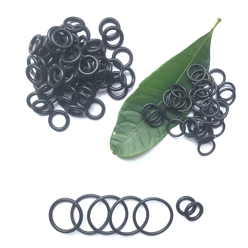 Rubber O Ring NBR O-Ring Seal Gasket Thickness1 1.5 2 3.1 Nitrile Rubber Bands High Pressure Oil Resistance Washer Sealing ORing