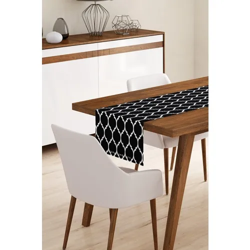 Bk Home Decor Decorative Black Ogea Pattern Runner