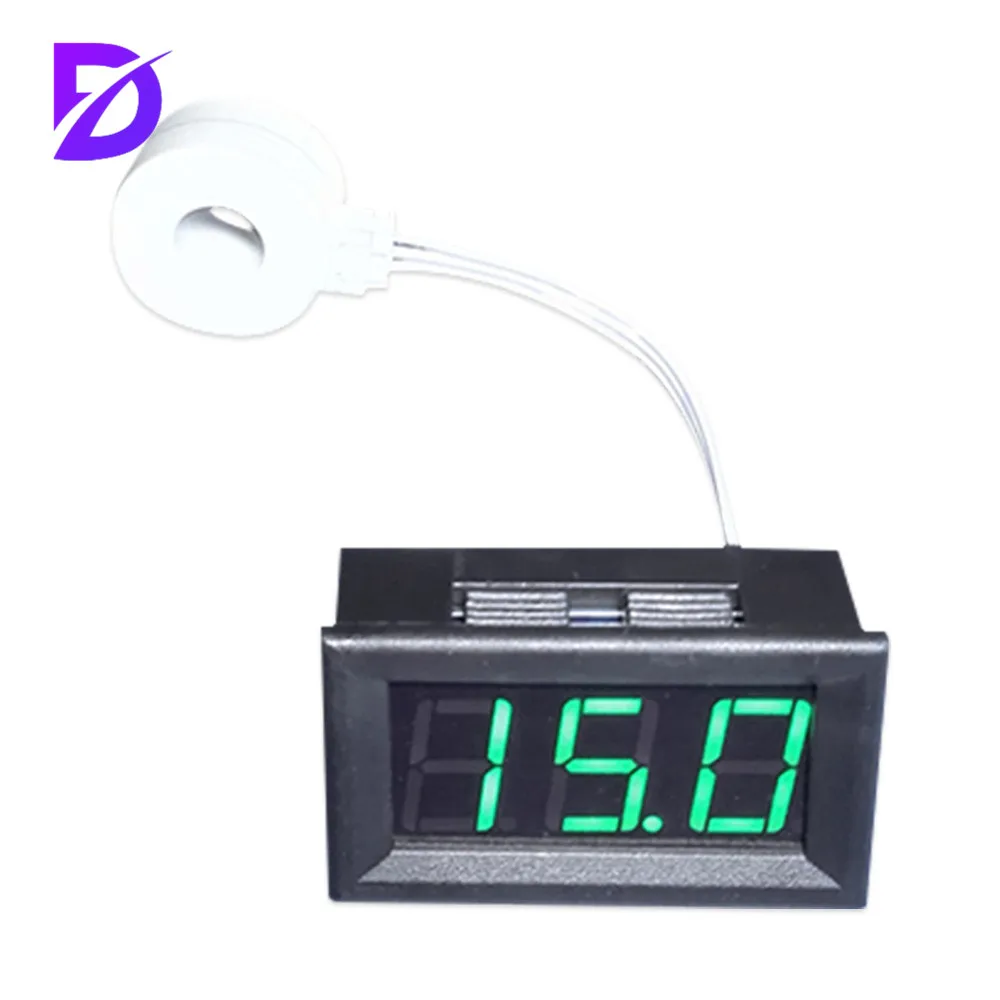 DC 5-120V 100A Mini Digital Current Voltage Amp Meter Ammeter Gauge with Hall Effect Sensor Transformer