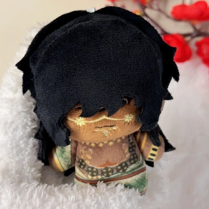 Porte-clés en peluche avec personnage de jeu de 10cm, poupée peau foncée, Mini jouet en peluche doux, breloque suspendue pour enfants et adolescents, sac à dos, cadeau d'anniversaire