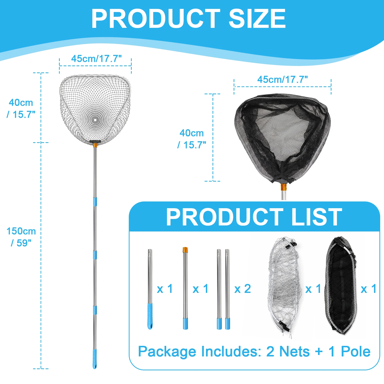 Rete da pesca rimovibile per c - Fish Net Handle recensione e prezzo