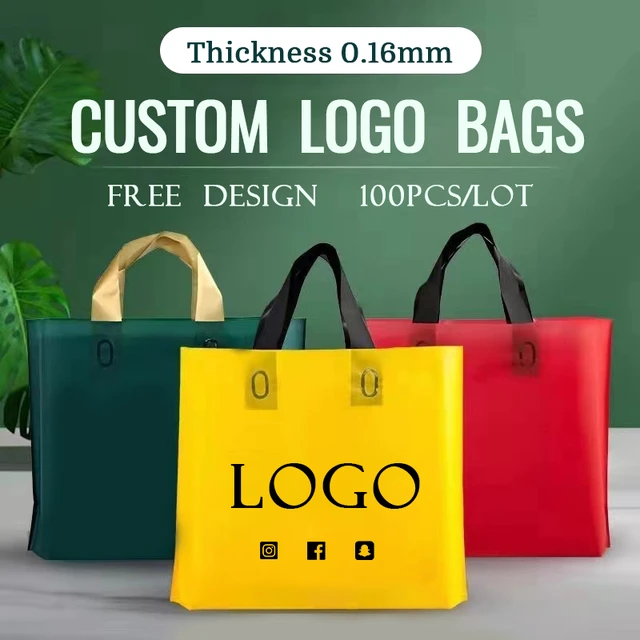 Plastic tassen met logo sales