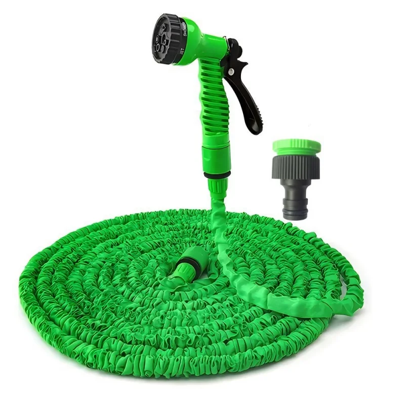 

LUSQl 25-100FT Portable Magic High Pressure Hose For Car Cleaning Home GardenlrrigationSpray Gun 7Water Spraying Functions Hose