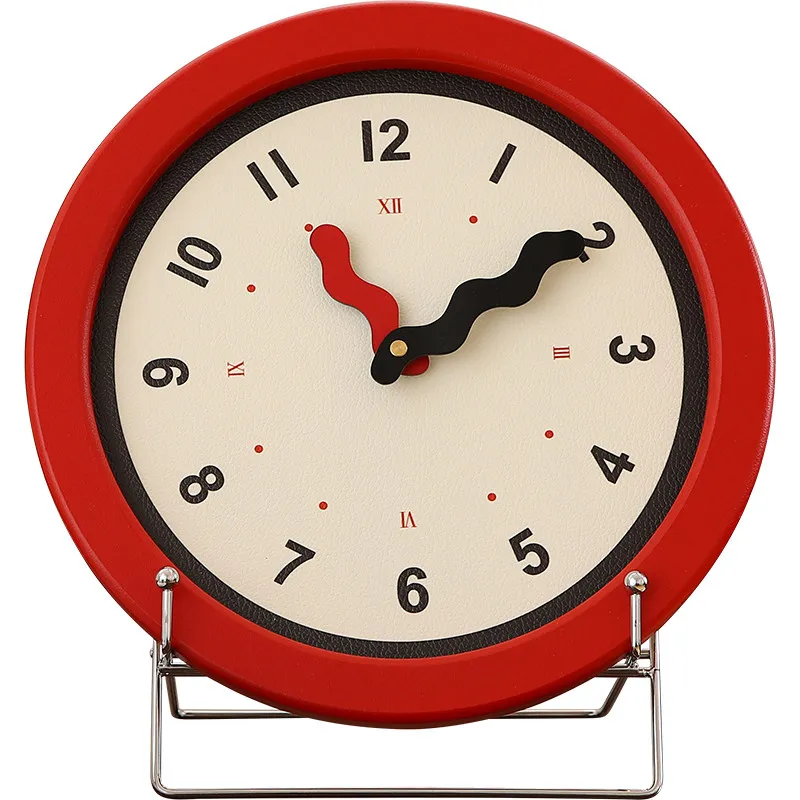 

Medieval high-value desktop clock ornament, desk clock, living room, side cabinet, entrance decoration