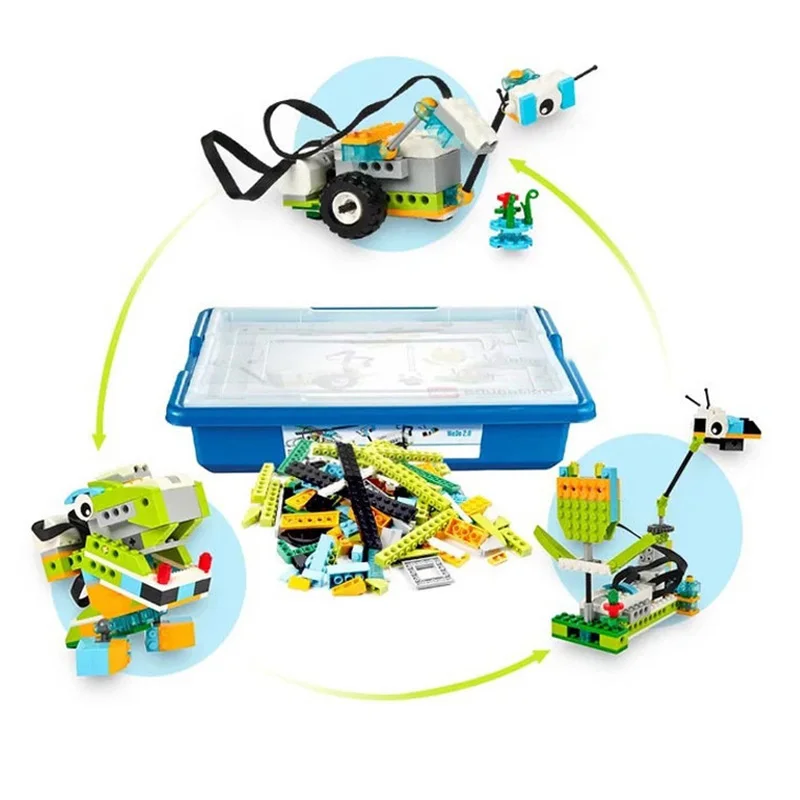 WeDo-décennie s de construction de pièces de bricolage canonique, ensemble de noyau, jouets à gratter, cadeaux de Noël, 2024 dos, compatible 2.0, nouveau, 45300, 3.0